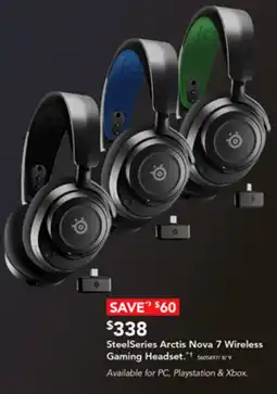 Harvey Norman SteelSeries Arctis Nova 7 Wireless Gaming Headset offer