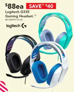 Harvey Norman Logitech G335 Gaming Headset offer