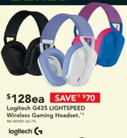Harvey Norman Logitech G435 LIGHTSPEED Wireless Gaming Headset offer