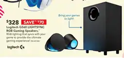 Harvey Norman Logitech G560 LIGHTSYNC RGB Gaming Speakers offer