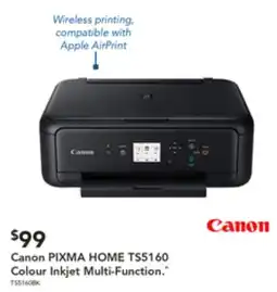 Harvey Norman Canon PIXMA HOME TS5160 Colour Inkjet Multi-Function. offer