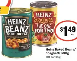 IGA Heinz Baked Beans/ Spaghetti 300g offer