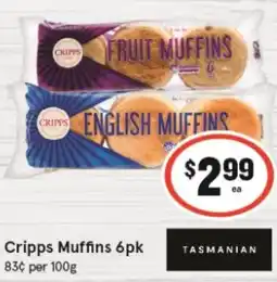 IGA Cripps Muffins 6pk offer