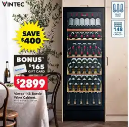 Harvey Norman Vintec 148-Bottle Wine Cabinet offer