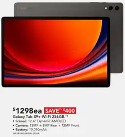 Harvey Norman Galaxy Tab S9+ Wi-Fi 256GB offer