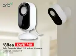 Harvey Norman Arlo Essential Gen2 2K Indoor Camera offer
