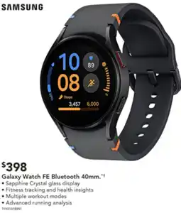 Harvey Norman Galaxy Watch FE Bluetooth 40mm offer