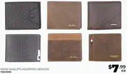 Prices Plus MENS WALLETS ASSORTED DESIGNS offer