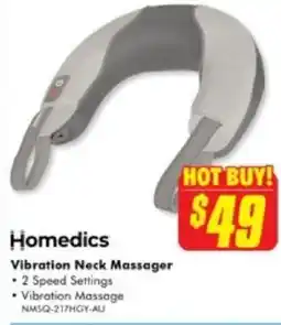 The Good Guys Homedics Vibration Neck Massager offer