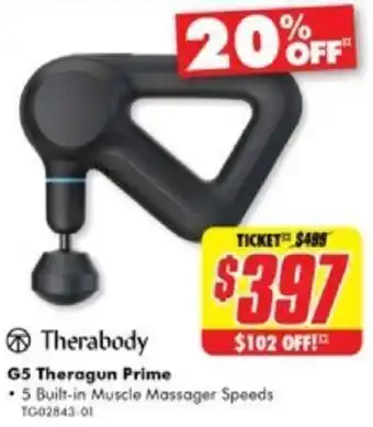 The Good Guys G5 Theragun Prime offer