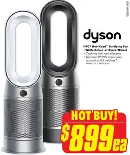 The Good Guys HP07 Hot+Cool Purifying Fan - White/Silver or Black/Nickel offer
