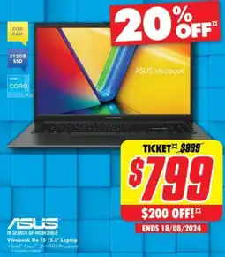 The Good Guys Vivobook Go 15 15.6" Laptop offer