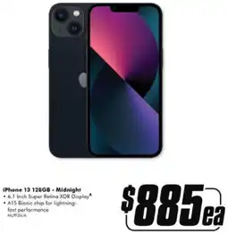 The Good Guys iPhone 13 128GB - Midnight offer