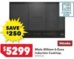 Harvey Norman Miele 800mm 6-Zone Induction Cooktop offer