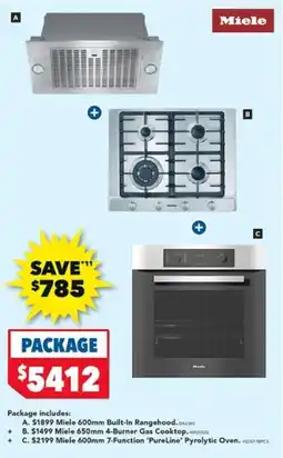 Harvey Norman Miele PACKAGE offer