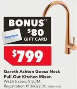 Harvey Norman Gareth Ashton Goose Neck Pull-Out Kitchen Mixer offer
