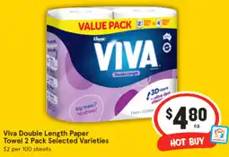 IGA Viva Double Length Paper Towel 2 Pack offer