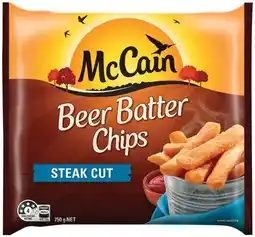 IGA McCain Beer Batter Chips or Wedges 750g Selected Varieties offer
