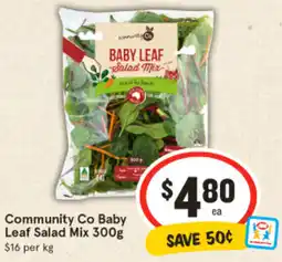 IGA Community Co Baby Leaf Salad Mix 300g offer