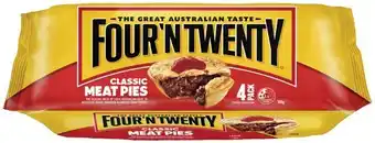 IGA Four'N Twenty Meat Pies 4 Pack Selected Varieties offer