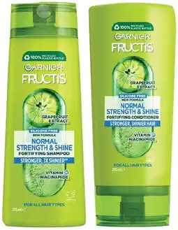 IGA Garnier Fructis Shampoo or Conditioner 315mL Selected Varieties offer