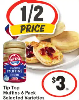 IGA Tip Top Muffins 6 Pack offer