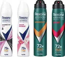 IGA Rexona Advanced Protection Antiperspirant Spray 220mL Selected Varieties offer