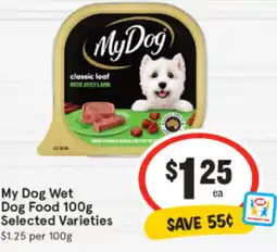 IGA My Dog Wet Dog Food 100g offer