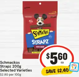 IGA Schmackos Strapz 200g offer