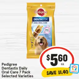 IGA Pedigree Dentastix Daily Oral Care 7 Pack offer