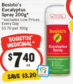 IGA Bosisto's Eucalyptus Spray 200g offer