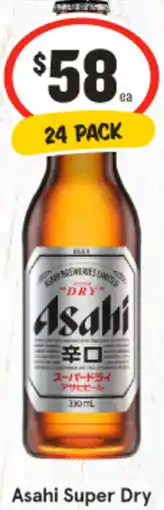 IGA Asahi Super Dry 24 PACK offer