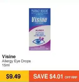 Visine Allergy Eye Drops 15ml