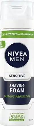 IGA Nivea Men Sensitive Shaving Foam 200mL offer