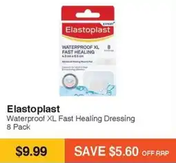 Chempro Elastoplast Waterproof XL Fast Healing Dressing 8 Pack offer