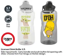 Coles Licensed Drink Bottle 3.7L offer
