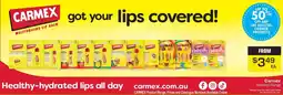 Pharmacy Direct Carmex Selected Range offer