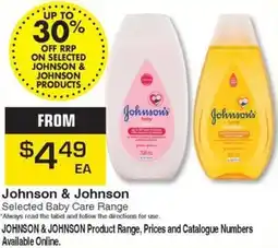 Pharmacy Direct Johnson & Johnson Selected Baby Care Range offer