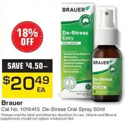 Brauer De-Stress Oral Spray 50ml