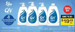 Pharmacy Direct Ego QV Wash, Gentle Wash, Skin Lotion or Bath Oil 1L offer
