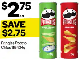 Woolworths Pringles Potato Chips 118-134g offer