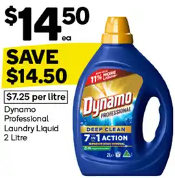 Woolworths Dynamo Professional Laundry Liquid 2 Litre offer