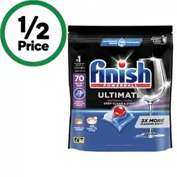 Woolworths Finish Ultimate Material Care Dishwasher Tablets Pk 70 offer