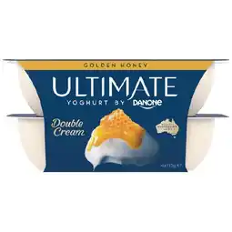 Woolworths Danone Ultimate Double Cream Yoghurt 4 x 115g – From the Fridge offer