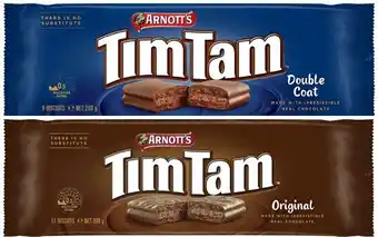 Coles Arnott's Tim Tam Biscuits 165g-200g offer