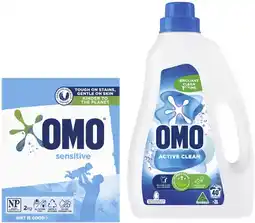 Coles Omo Laundry Liquid 2 Litre or Powder 2kg offer