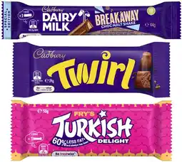 Coles Cadbury Chocolate Bar 30g-55g offer