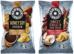 Coles Red Rock Deli Potato Chips 150g-165g offer