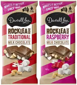 Coles Darrell Lea Block Chocolate 160g-180g offer