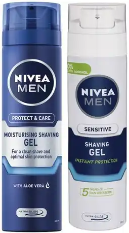 Coles Nivea Men Shaving Gel 200mL offer